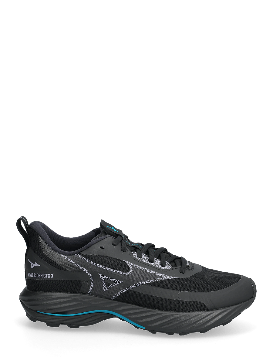 Mizuno - WAVE RIDER GTX 3(M) - löparskor - black sand/odyssey gray/capri breeze - 1