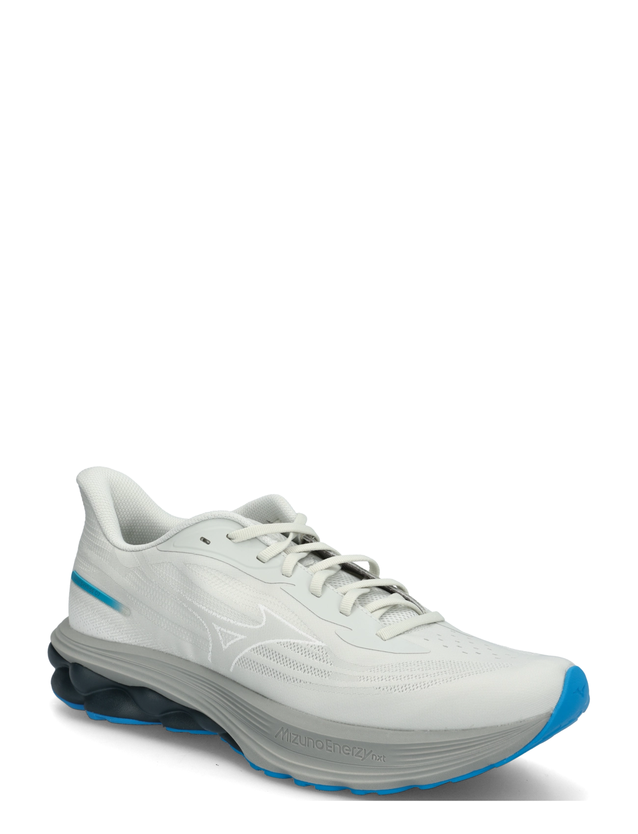 Mizuno WAVE SKYRISE 7(M) - Laufschuhe - FOGGY DEW/WHITE/BLUE JEWEL / white
