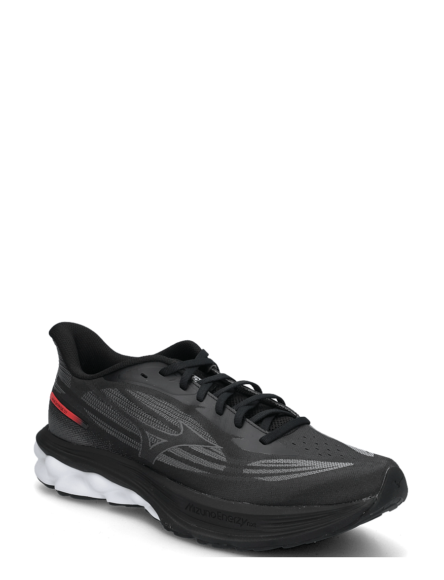 Mizuno - WAVE SKYRISE 7(M) - laufschuhe - black/iron gate/tomato puree - 0