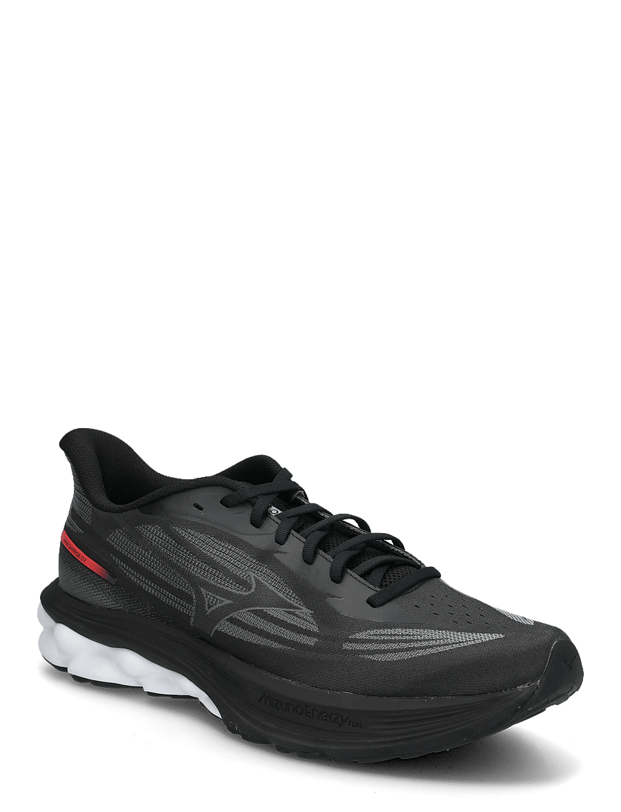Mizuno - WAVE SKYRISE 7(M) - laufschuhe - black/iron gate/tomato puree - 0