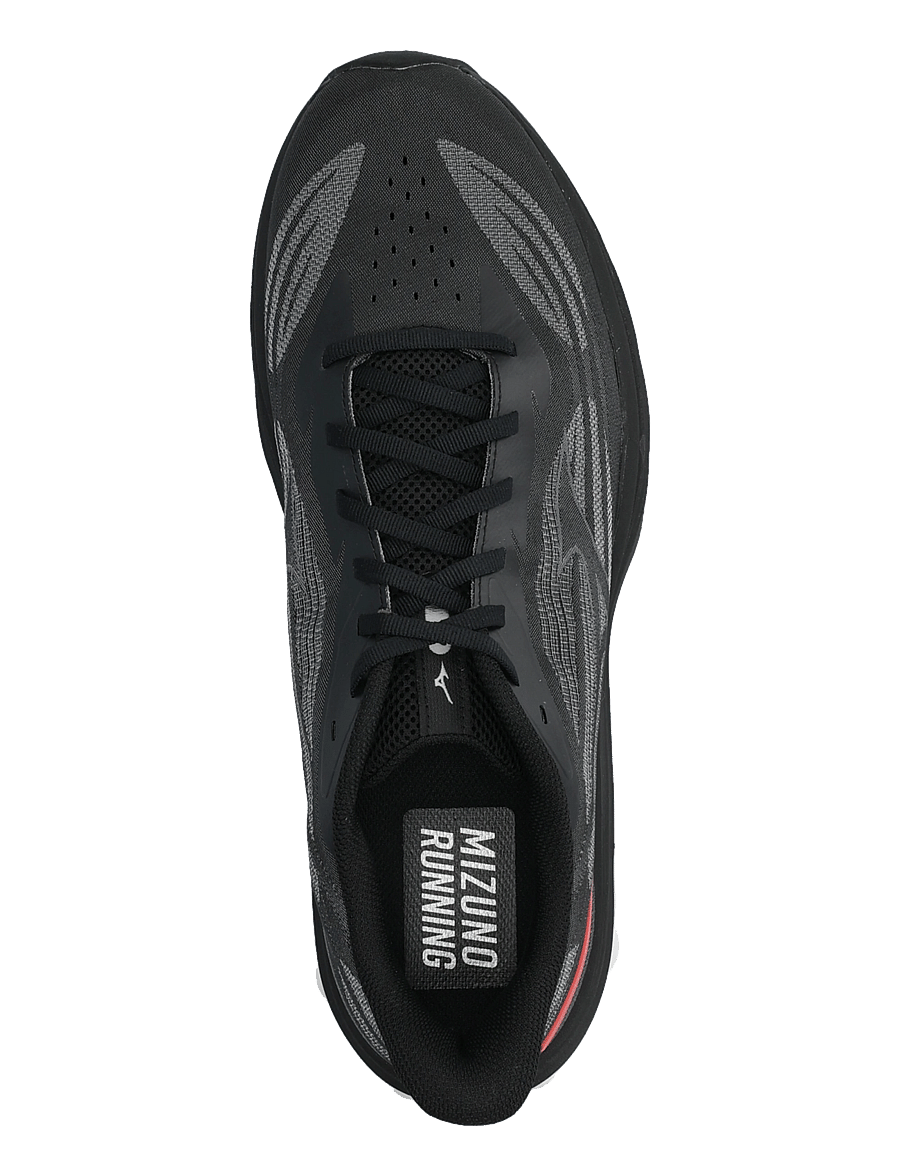 Mizuno - WAVE SKYRISE 7(M) - laufschuhe - black/iron gate/tomato puree - 3