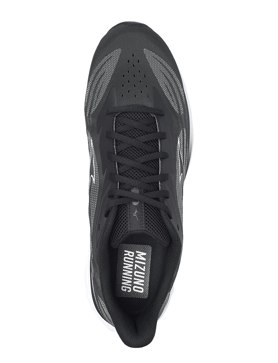 Mizuno - WAVE SKYRISE 7(M) - hlaupaskór - black/white/iron gate - 3