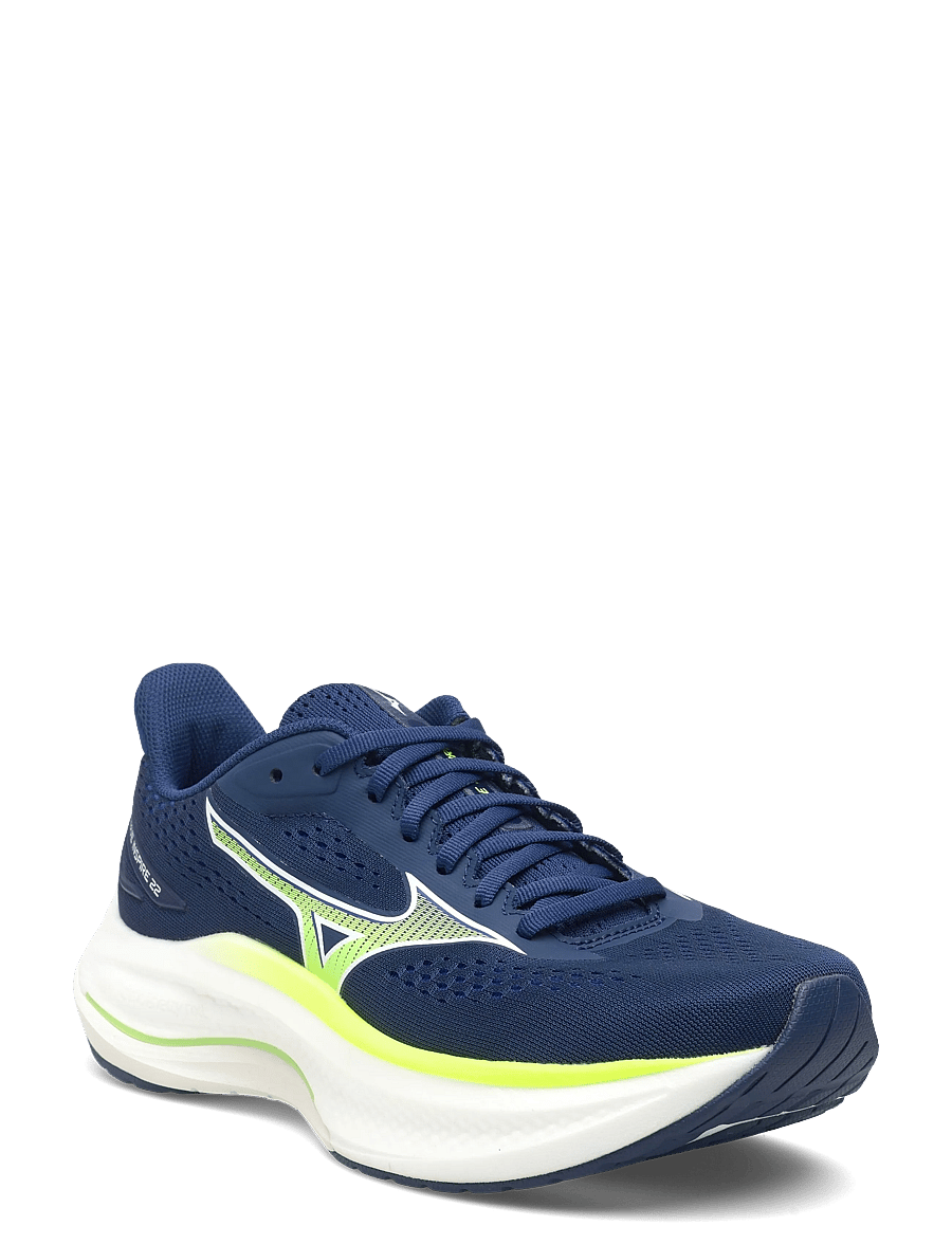 Mizuno - WAVE INSPIRE 22(M) - laufschuhe - estate blue/lightning yellow/lightning yellow - 1