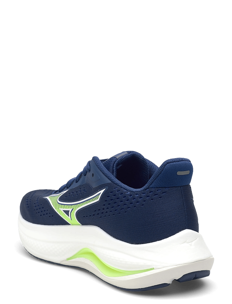 Mizuno - WAVE INSPIRE 22(M) - løbesko - estate blue/lightning yellow/lightning yellow - 3