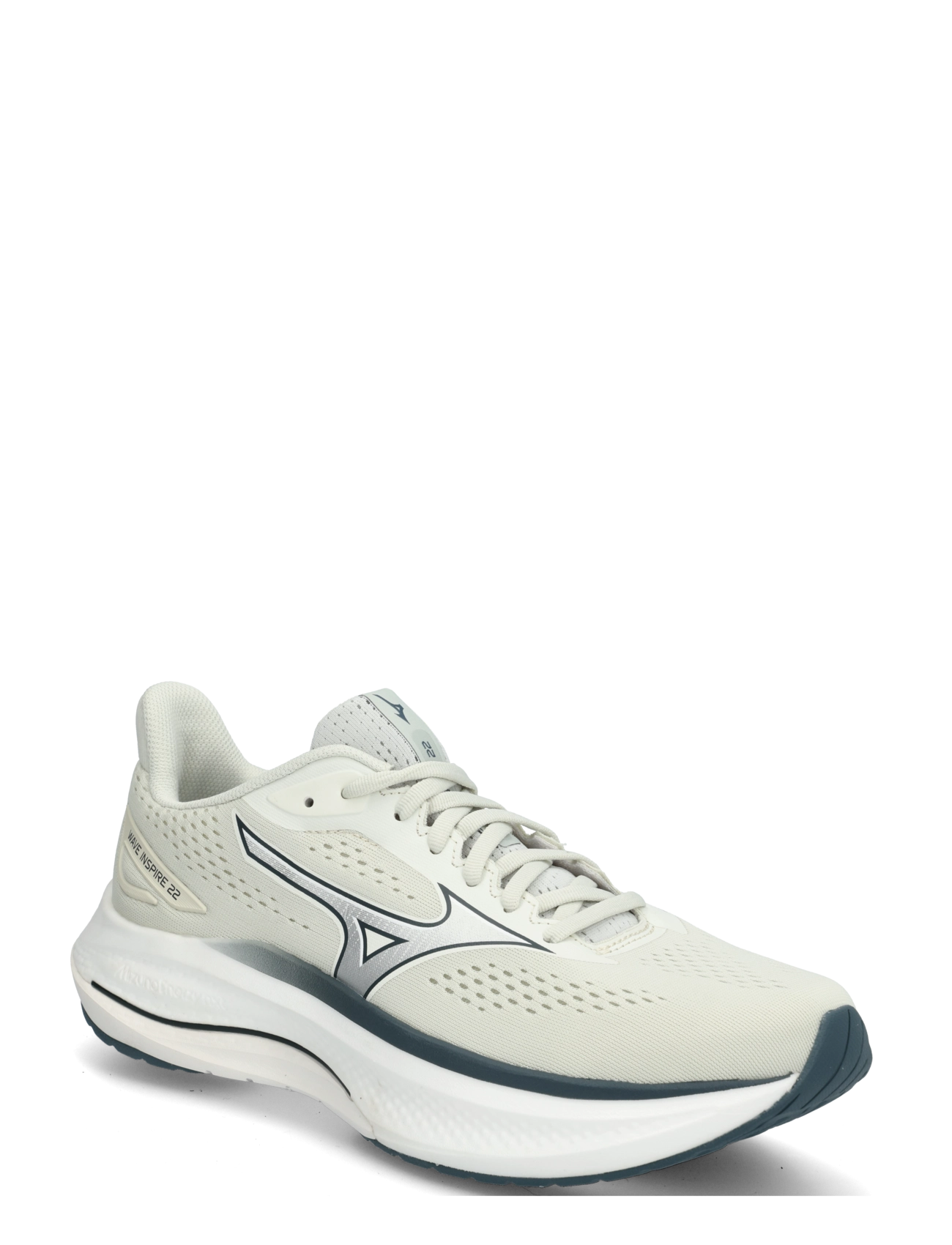 Mizuno WAVE INSPIRE 22(M) - Laufschuhe - FOGGY DEW/WHITE/DARK SLATE / grey