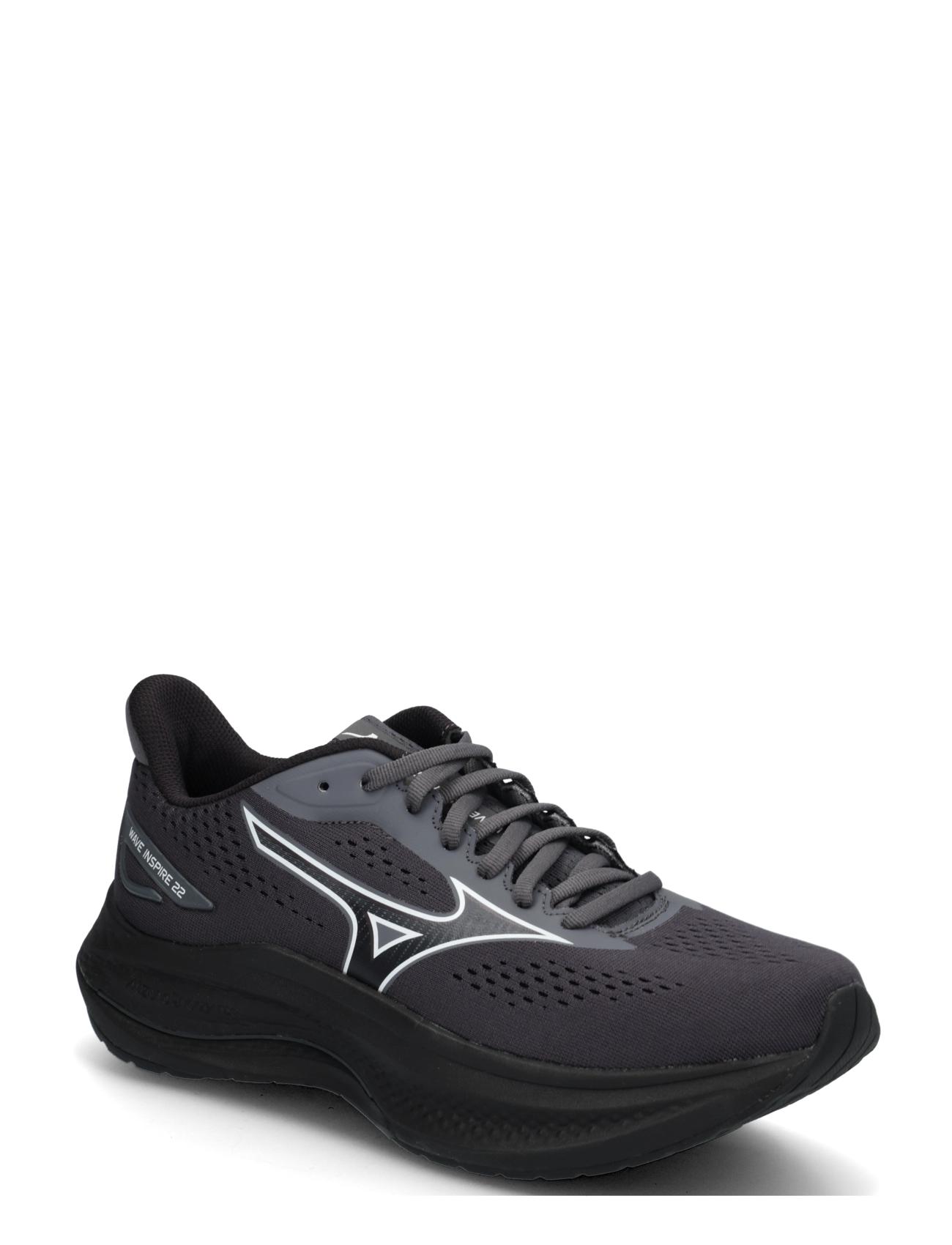 Mizuno WAVE INSPIRE 22(M) - Laufschuhe - BLACKENED PEARL/BLACK BEAN / black