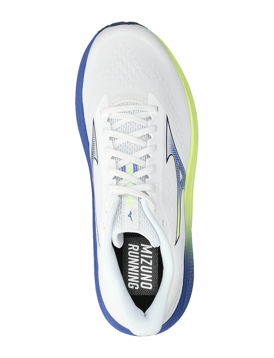 Mizuno - MIZUNO FORTRUSH(M) - bėgimo bateliai - white/estate blue/lightning yellow - 3