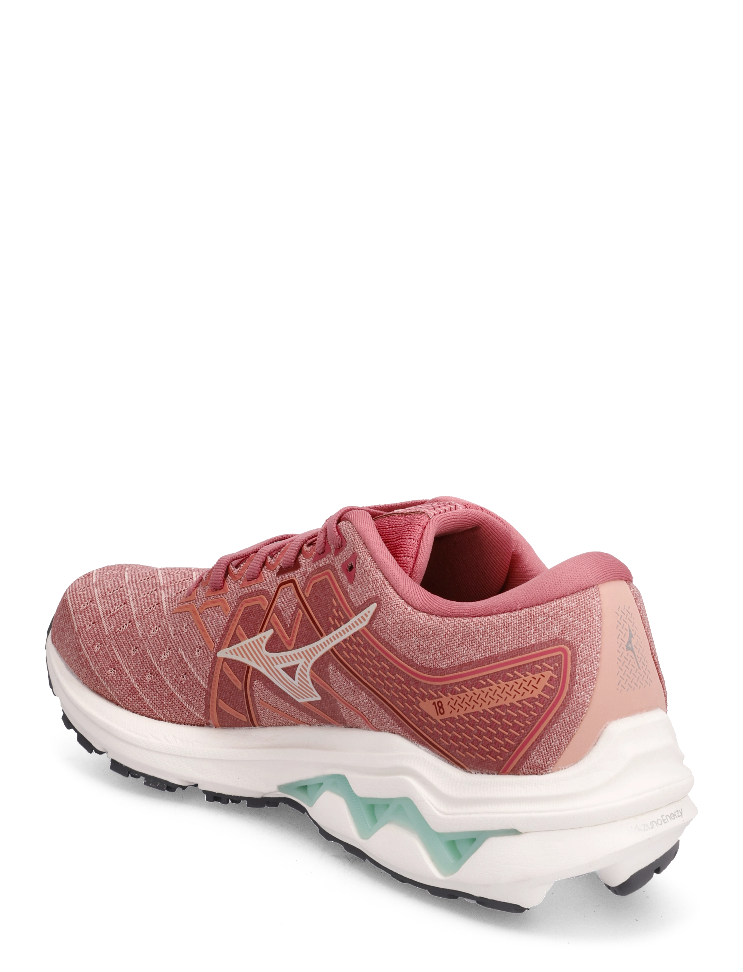 Mizuno - WAVE INSPIRE 18(W) - rosette/snow white/garnet rose - 2