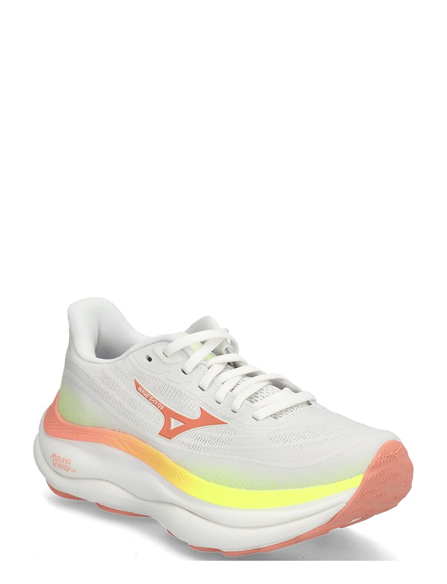 Mizuno - WAVE SKY 9(W) - laufschuhe - gf white/desert flower/lime pulp - 0