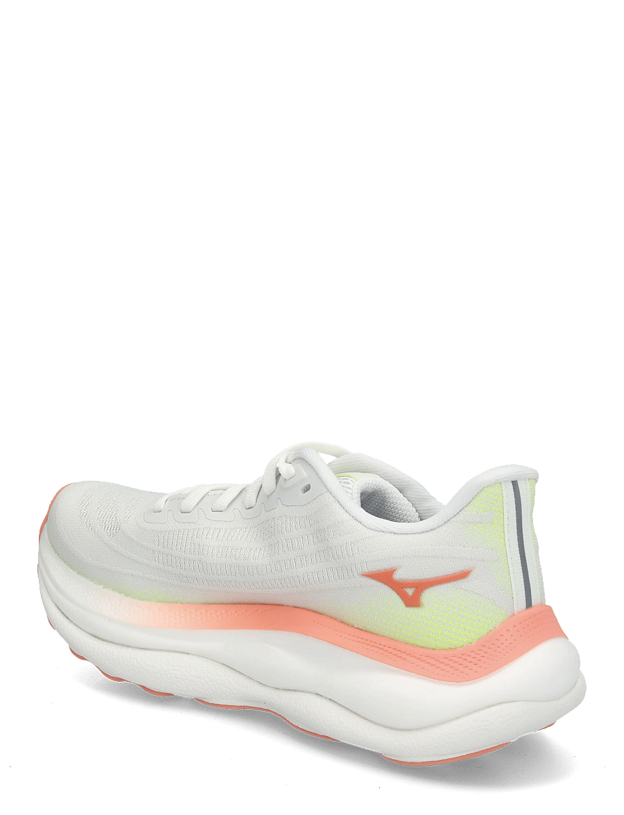 Mizuno - WAVE SKY 9(W) - løbesko - gf white/desert flower/lime pulp - 1