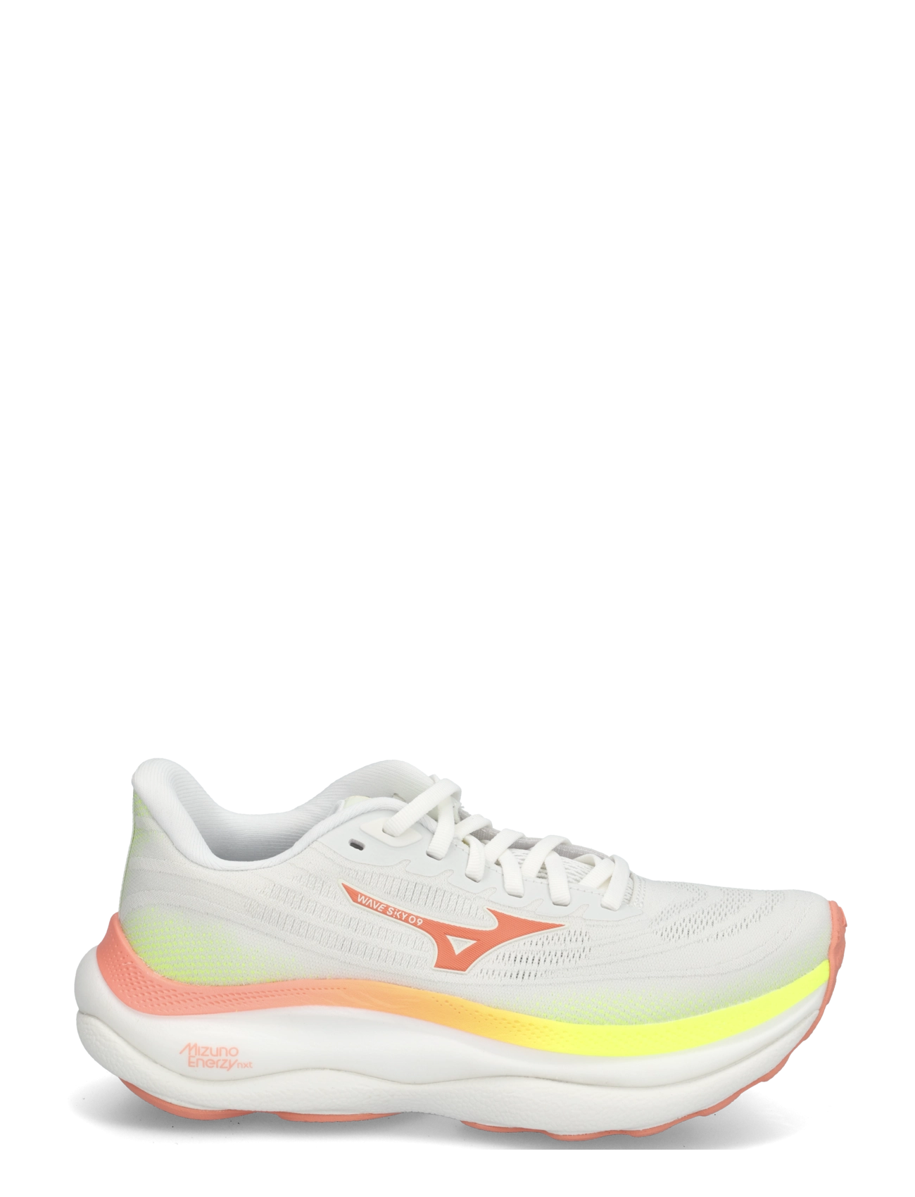 Mizuno - WAVE SKY 9(W) - running shoes - gf white/desert flower/lime pulp - 2