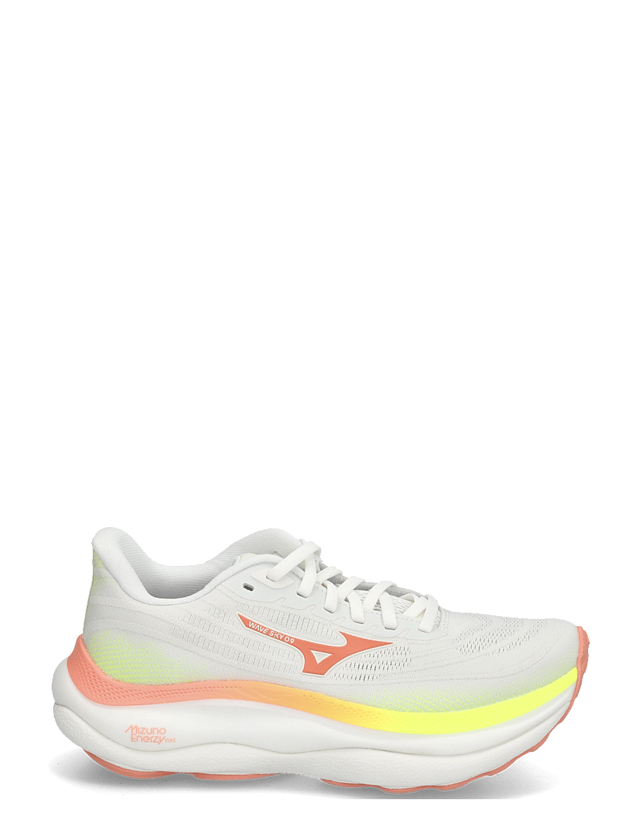 Mizuno - WAVE SKY 9(W) - laufschuhe - gf white/desert flower/lime pulp - 2