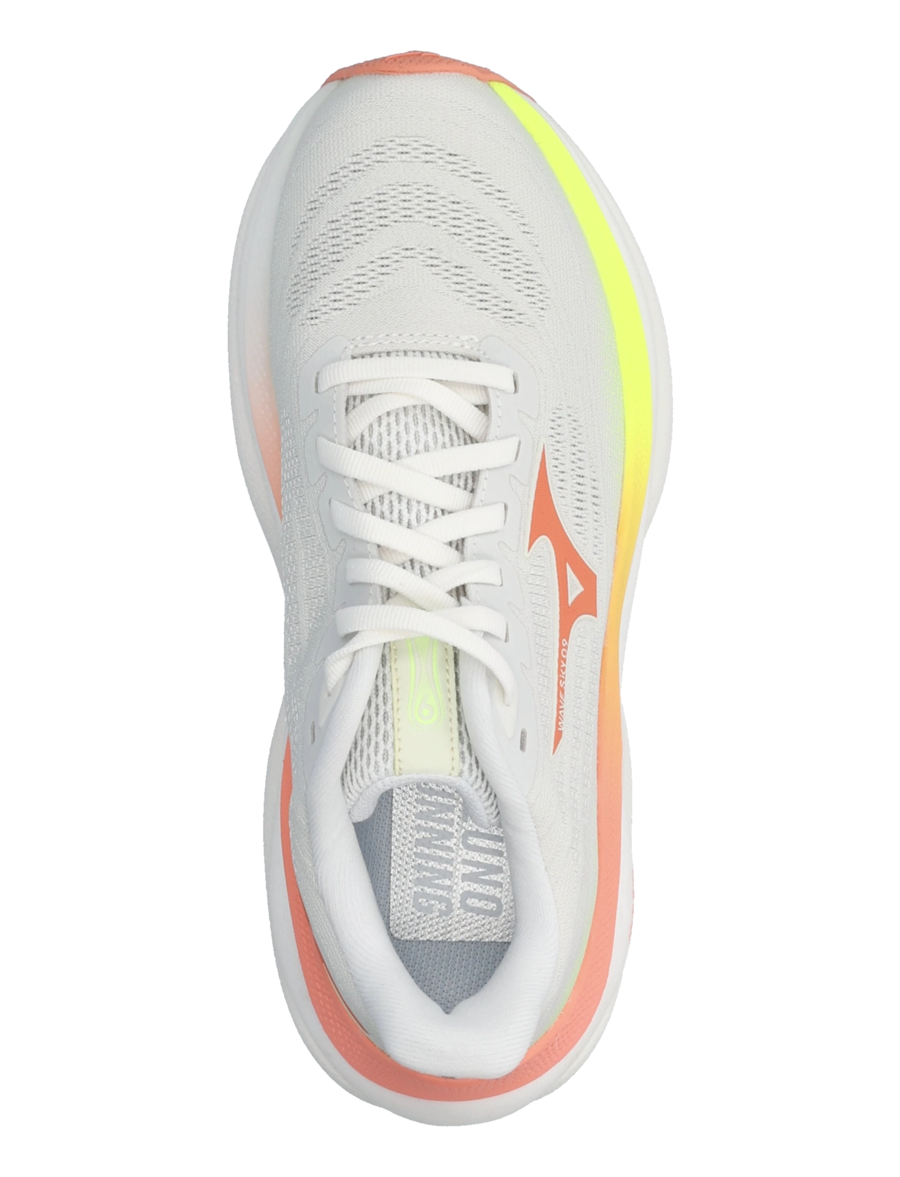Mizuno - WAVE SKY 9(W) - running shoes - gf white/desert flower/lime pulp - 3