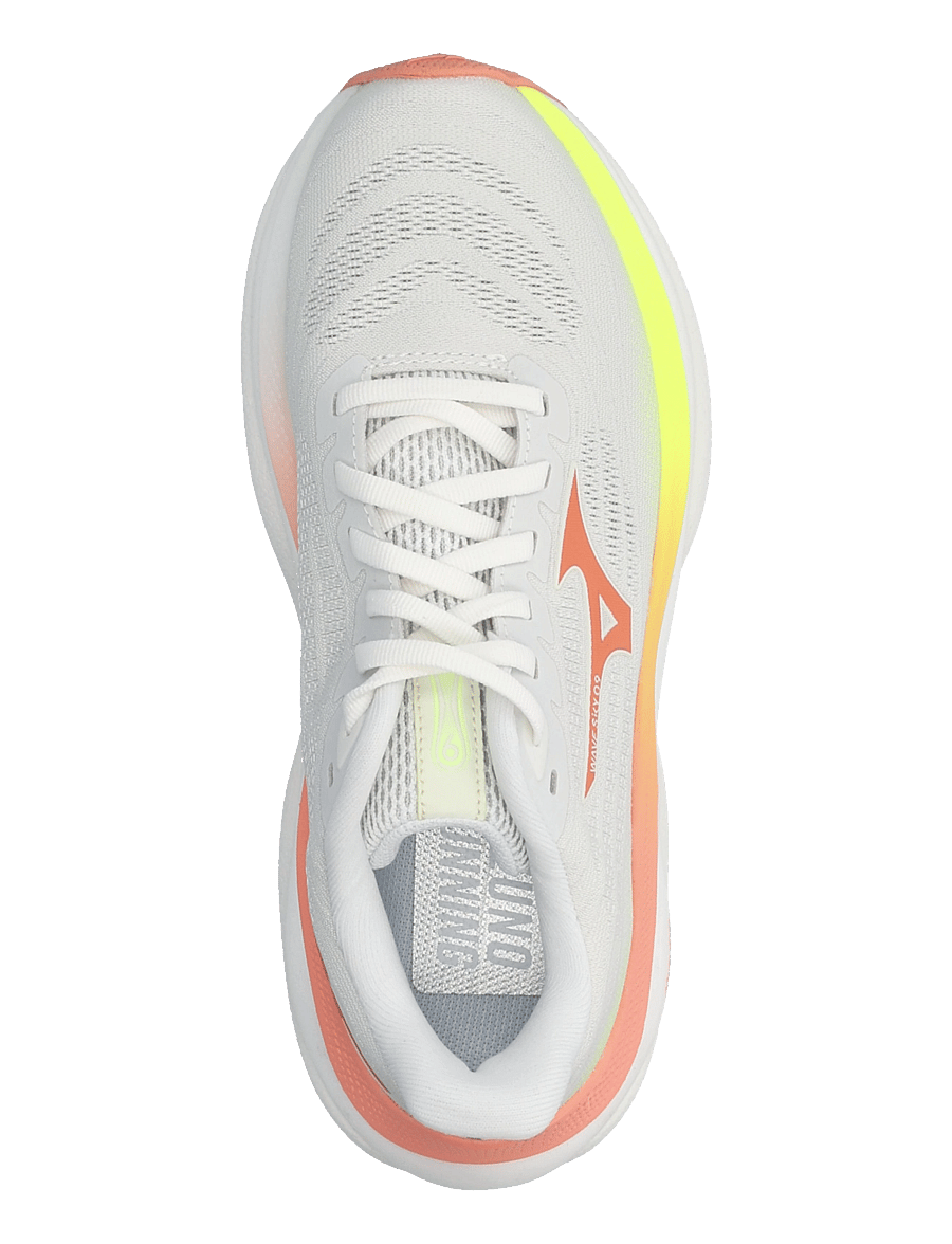 Mizuno - WAVE SKY 9(W) - laufschuhe - gf white/desert flower/lime pulp - 3