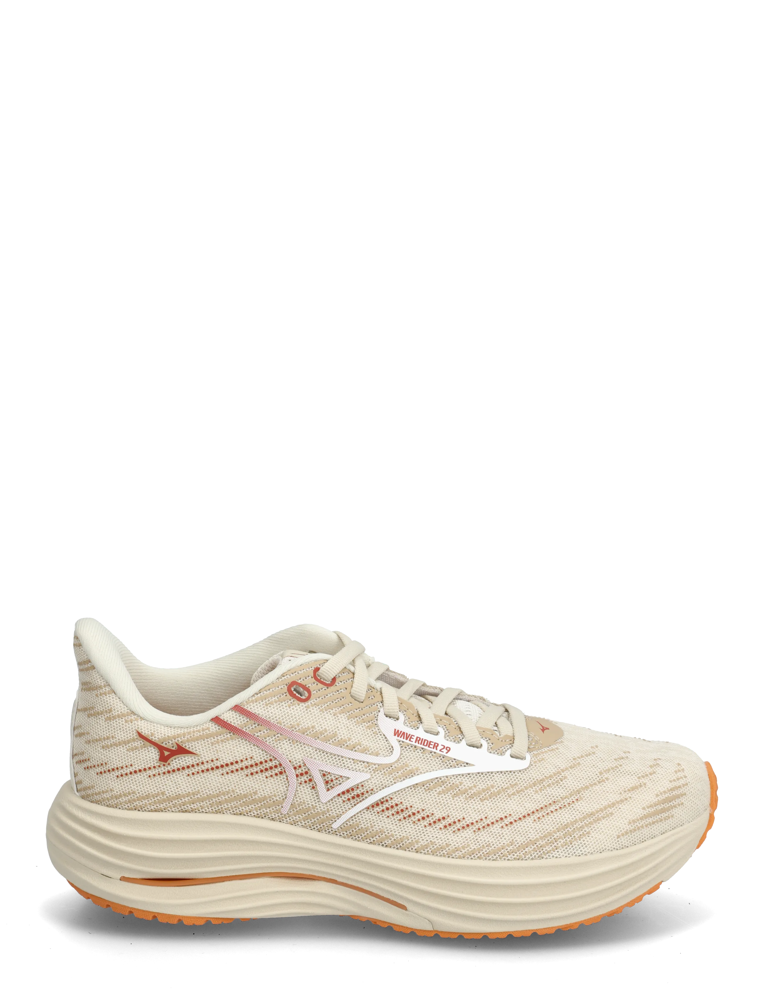 Mizuno - WAVE RIDER 29(W) - löparskor - summer sand/white/autumn sunset - 1