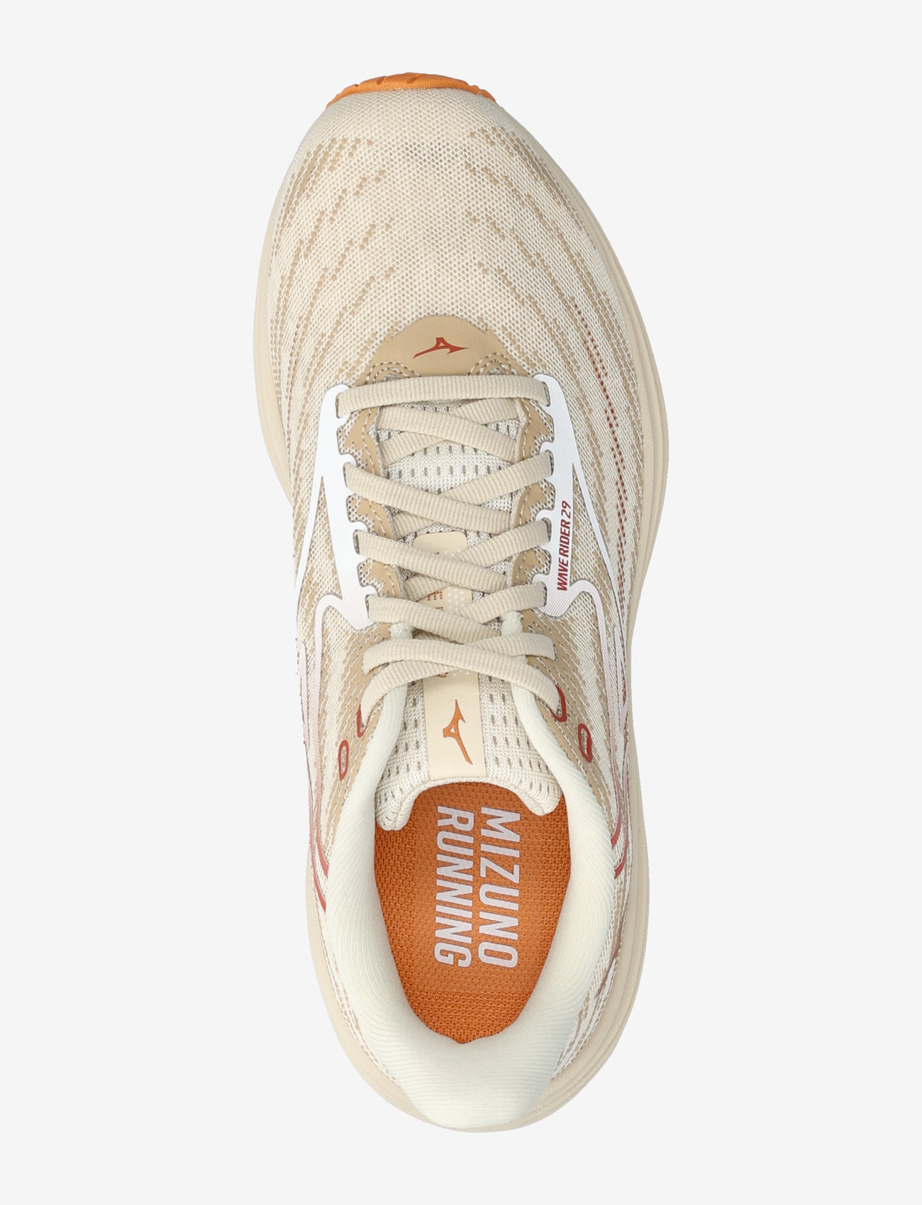 Mizuno - WAVE RIDER 29(W) - running shoes - summer sand/white/autumn sunset - 3