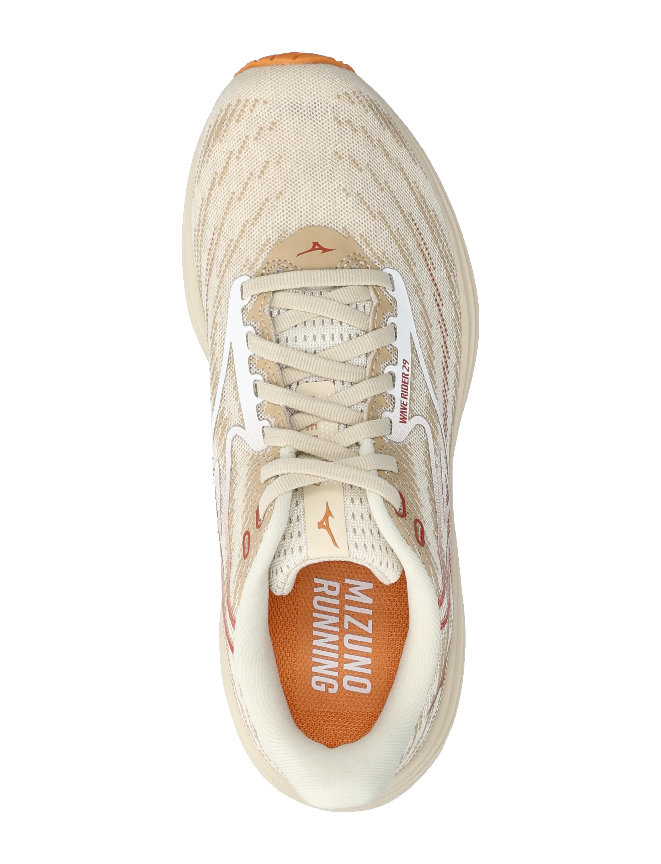 Mizuno - WAVE RIDER 29(W) - löparskor - summer sand/white/autumn sunset - 3
