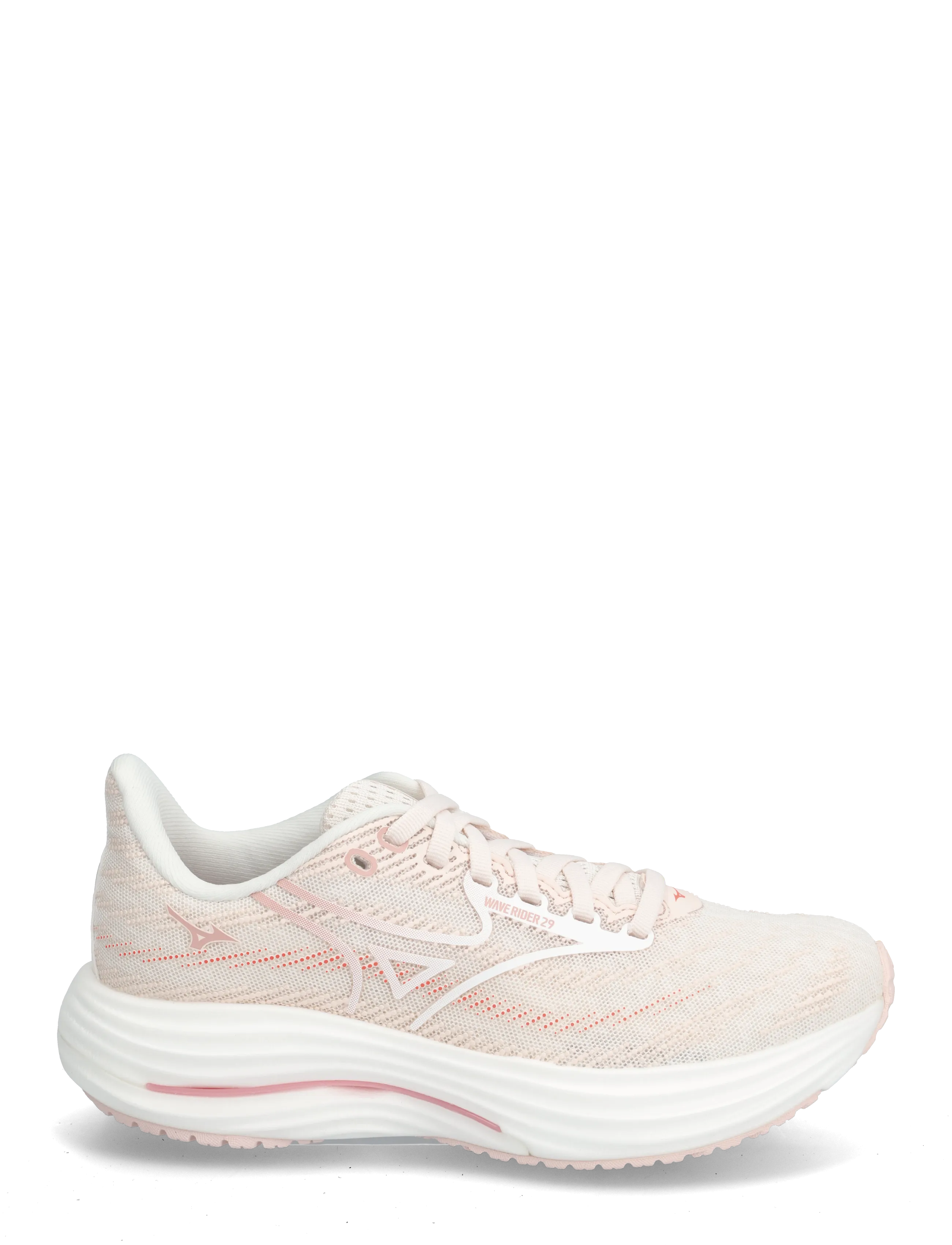 Mizuno - WAVE RIDER 29(W) - chaussures de course - petal pink/white/pinkesque - 1