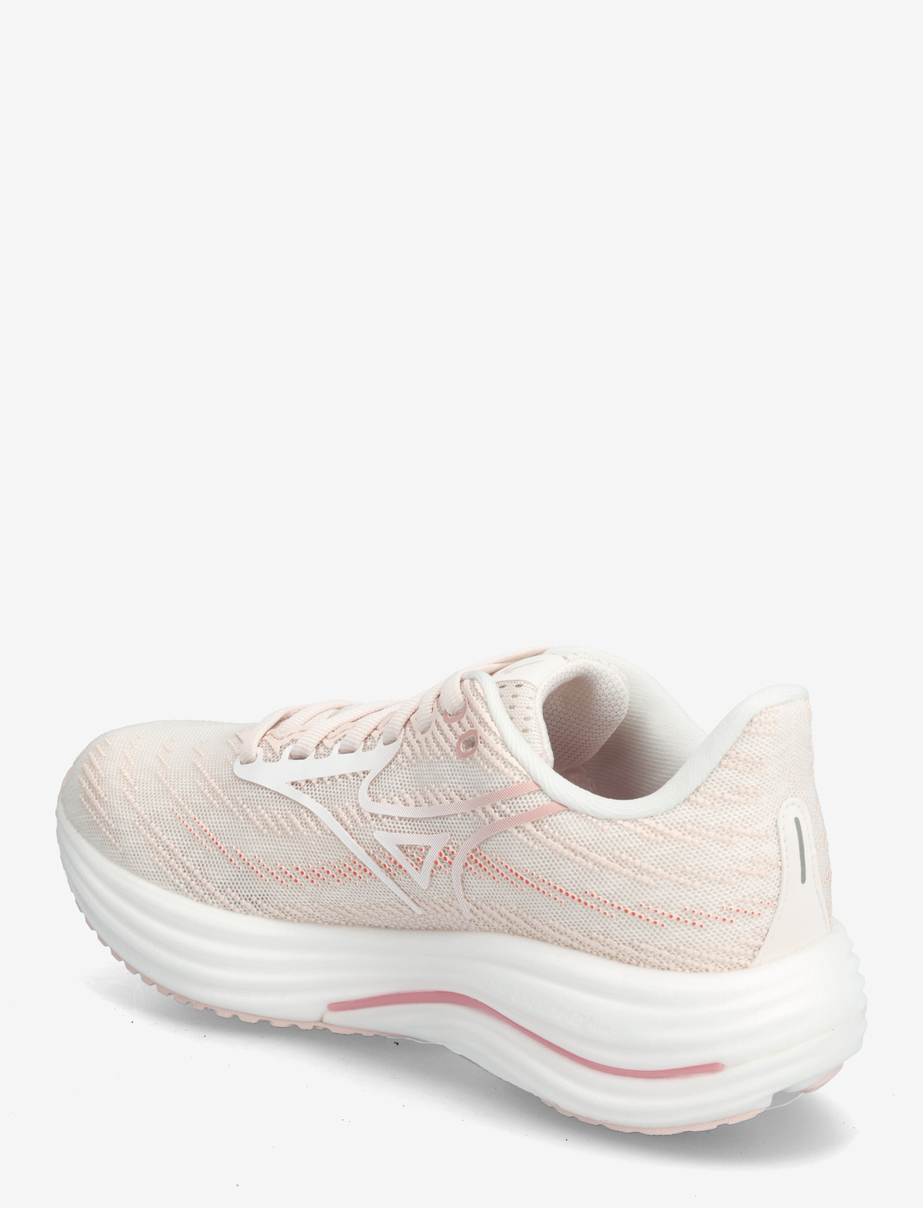 Mizuno - WAVE RIDER 29(W) - bėgimo bateliai - petal pink/white/pinkesque - 2