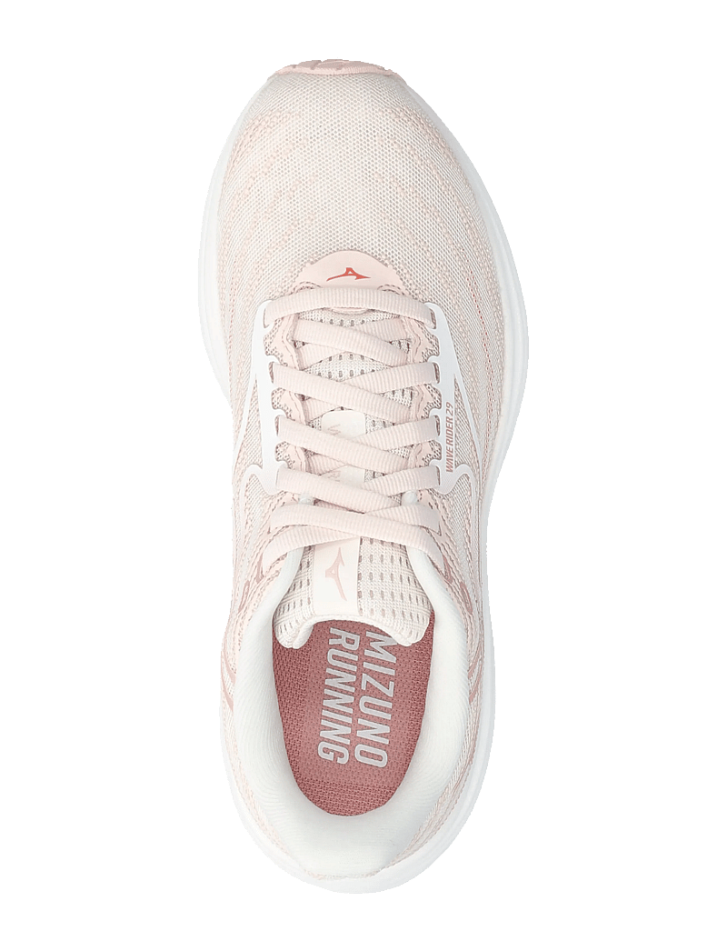 Mizuno - WAVE RIDER 29(W) - bėgimo bateliai - petal pink/white/pinkesque - 3