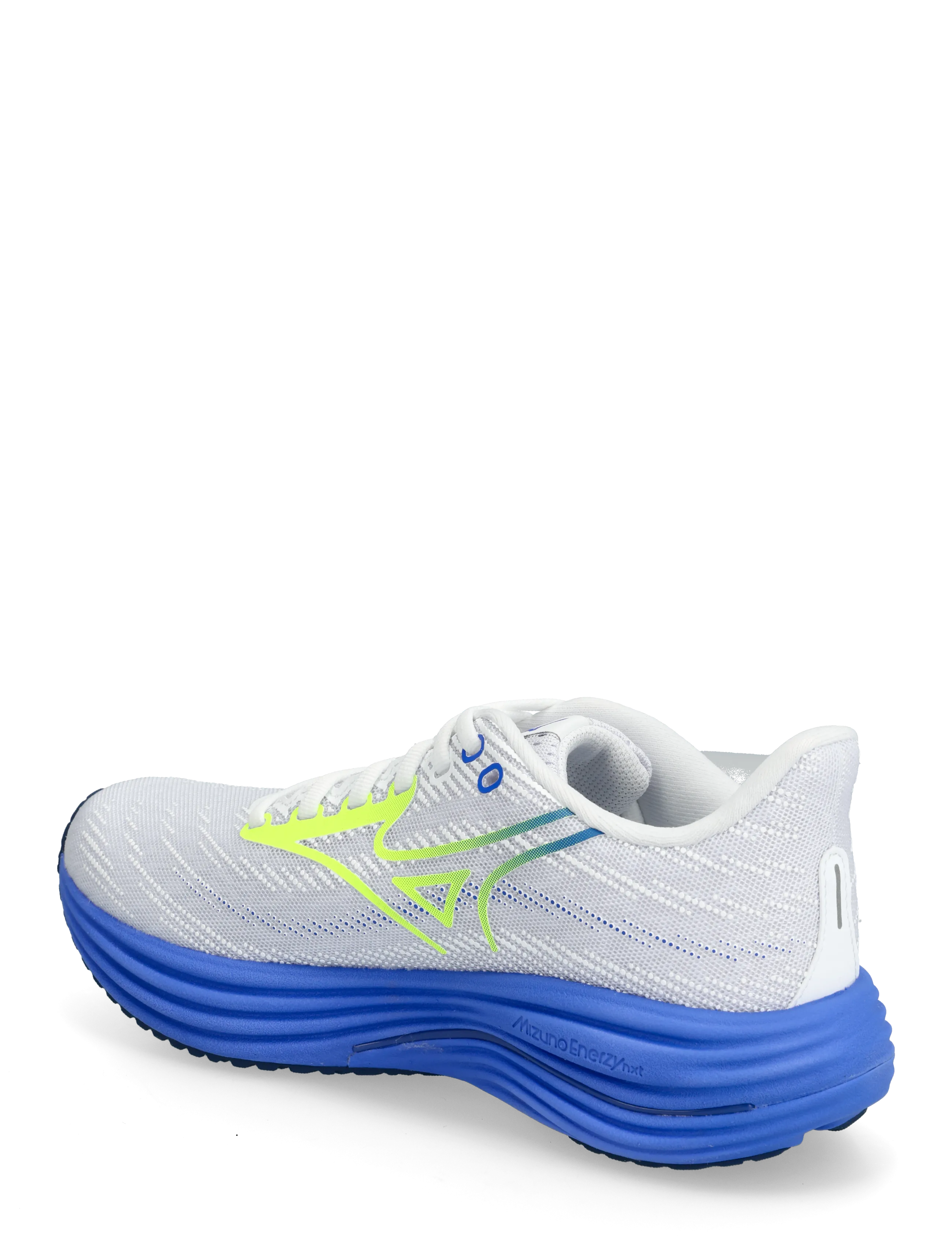 Mizuno - WAVE RIDER 29(W) - laufschuhe - white/lightning yellow/ultramarine - 3
