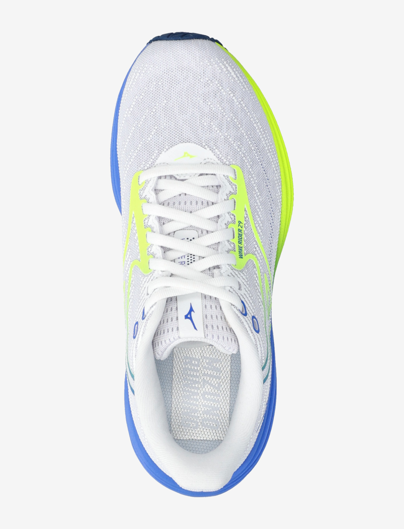 Mizuno - WAVE RIDER 29(W) - løbesko - white/lightning yellow/ultramarine - 4