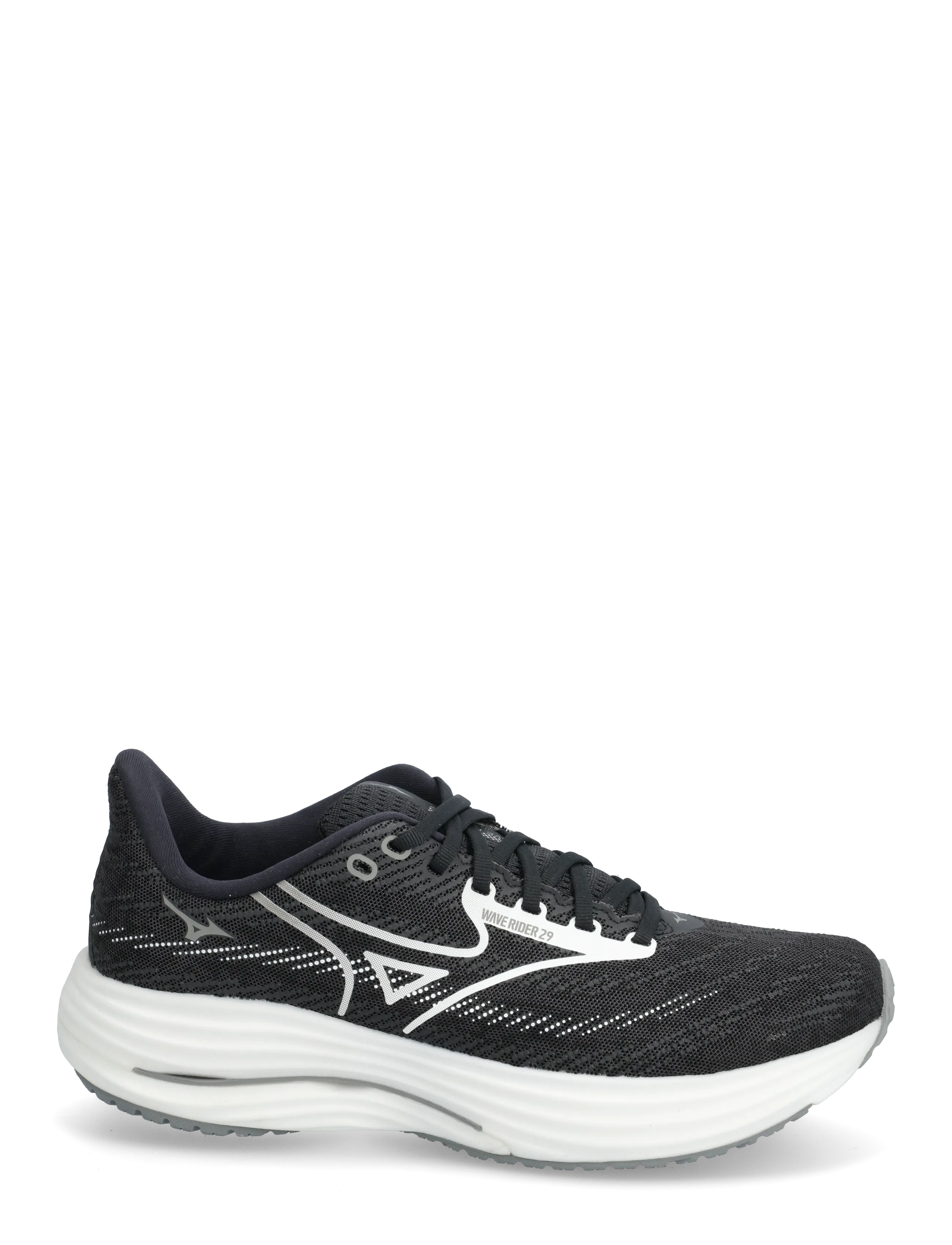 Mizuno - WAVE RIDER 29(W) - löparskor - black sand/white/black - 1