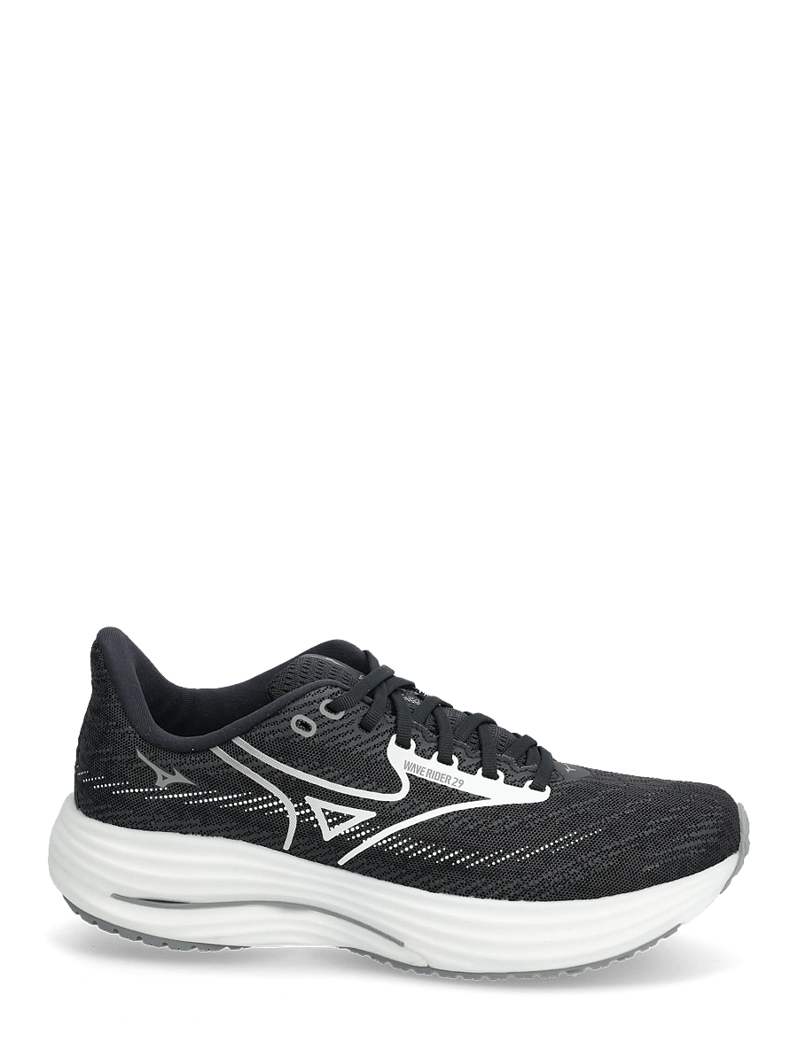 Mizuno - WAVE RIDER 29(W) - löparskor - black sand/white/black - 1
