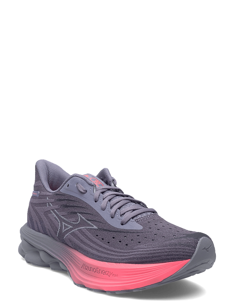 Mizuno - WAVE SKYRISE 6(W) - løbesko - blue granite/icelandic blue/striking coral - 0