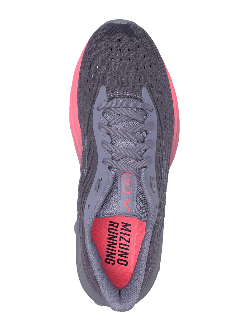 Mizuno - WAVE SKYRISE 6(W) - løbesko - blue granite/icelandic blue/striking coral - 3