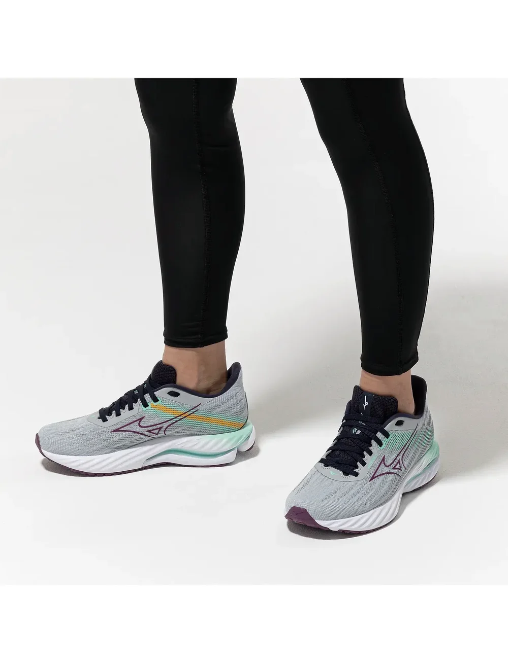 Mizuno - WAVE INSPIRE 21(W) - löparskor - pearl blue/dark purple/ice green - 0