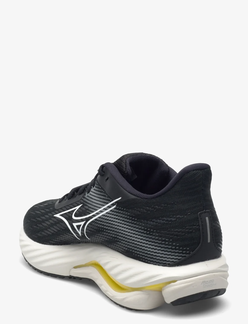 Mizuno - WAVE INSPIRE 21(W) - löparskor - black/white/vibrant yellow - 3
