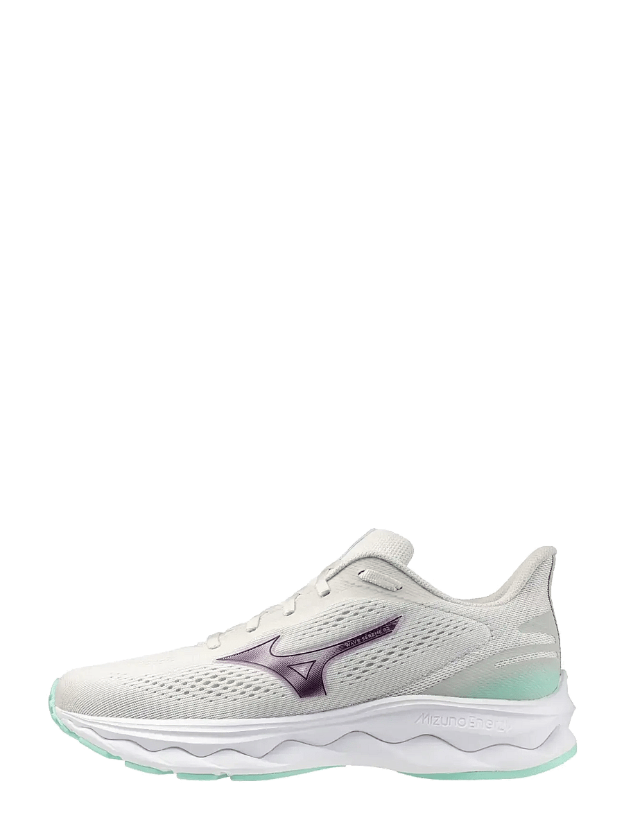 Mizuno - WAVE SERENE 2(W) - löparskor - snow white/dark purple/ice green - 0