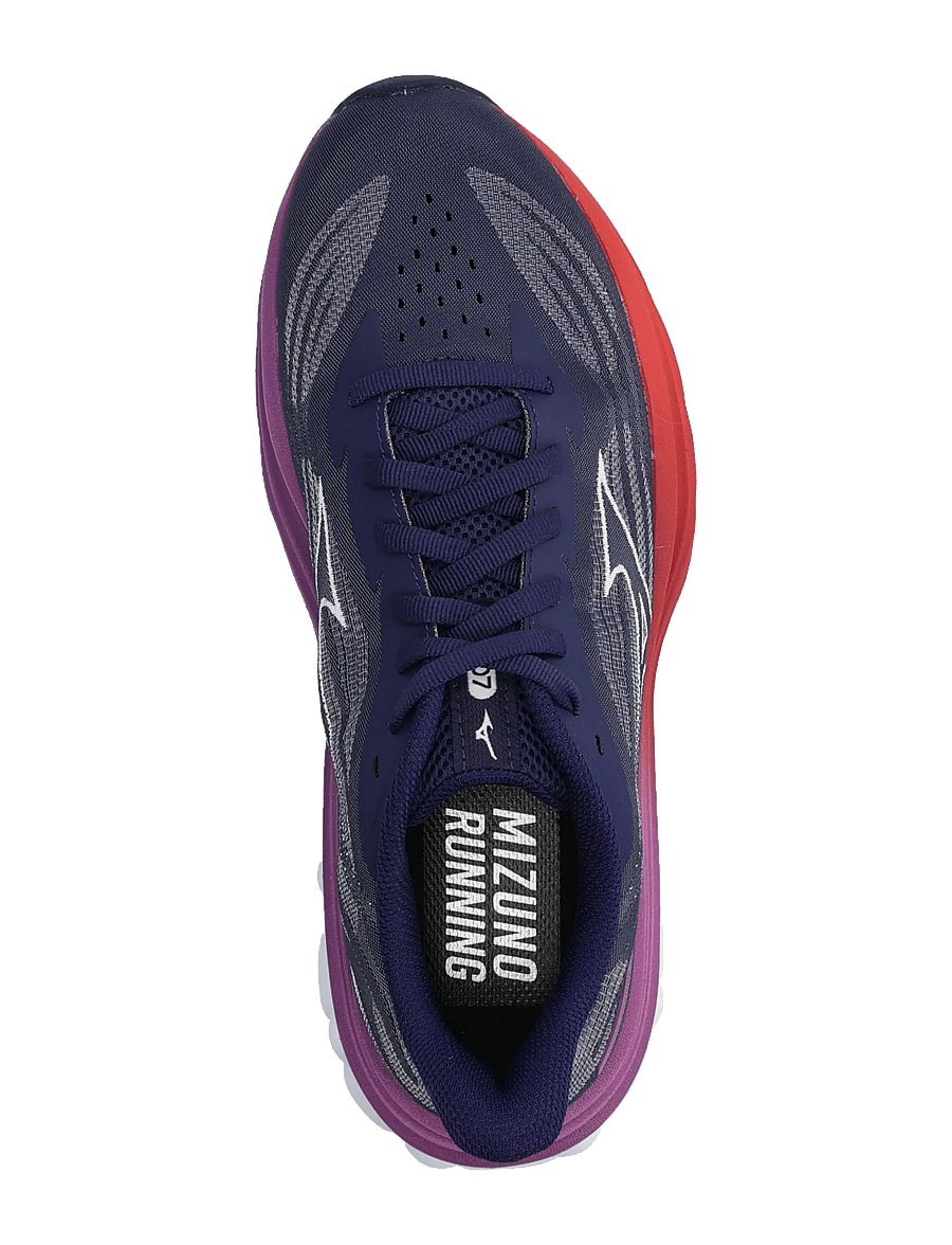 Mizuno - WAVE SKYRISE 7(W) - laufschuhe - rhodonite/white/tomato puree - 3