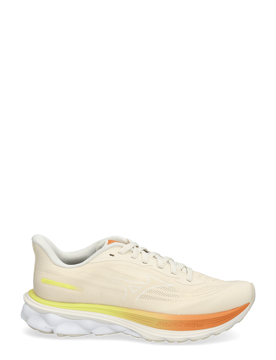 Mizuno - WAVE SKYRISE 7(W) - jooksujalatsid - pristine/white/autumn sunset - 2
