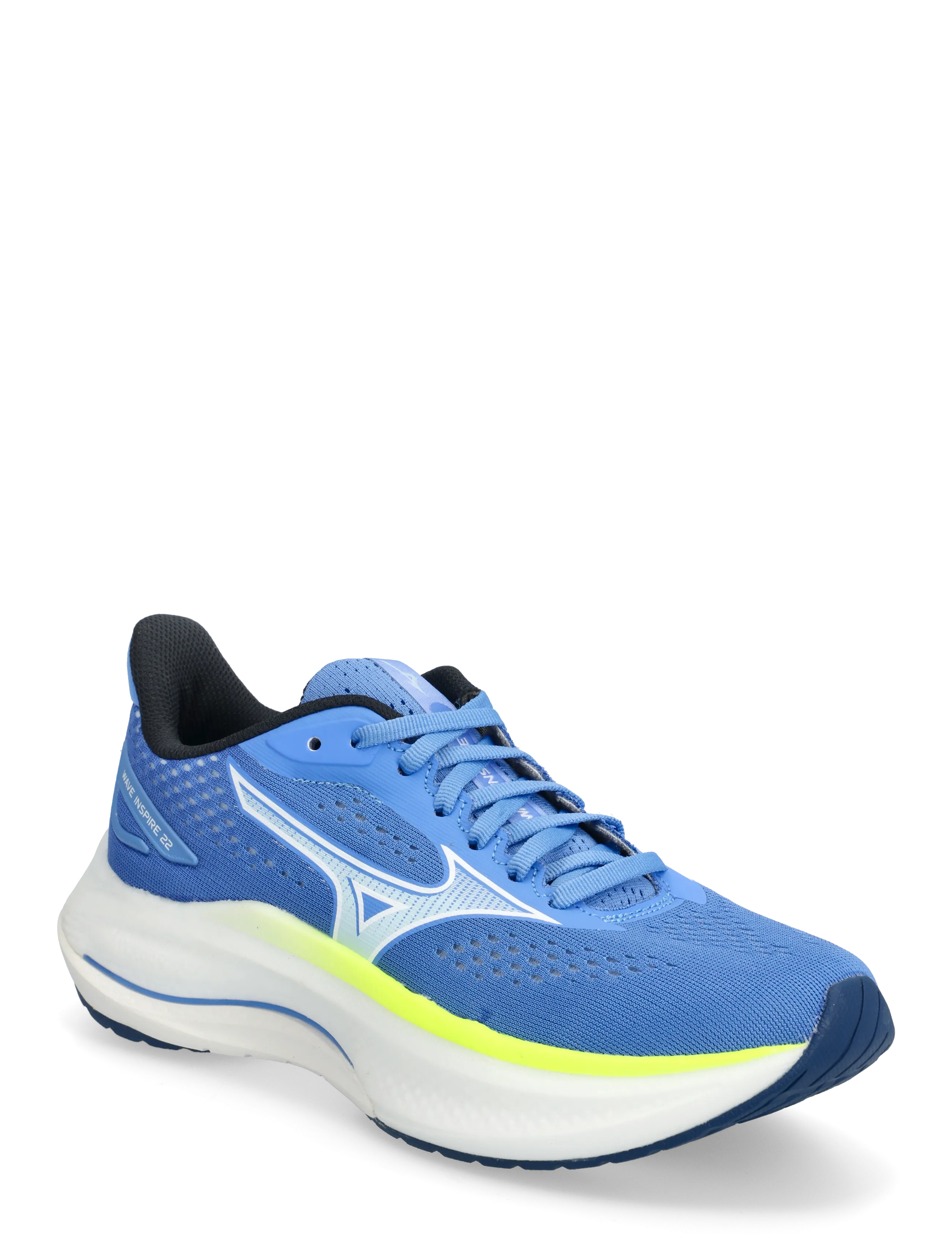 Mizuno WAVE INSPIRE 22(W) - Schuhe - ULTRAMARINE/WHITE/LIGHTNING YELLOW / blue