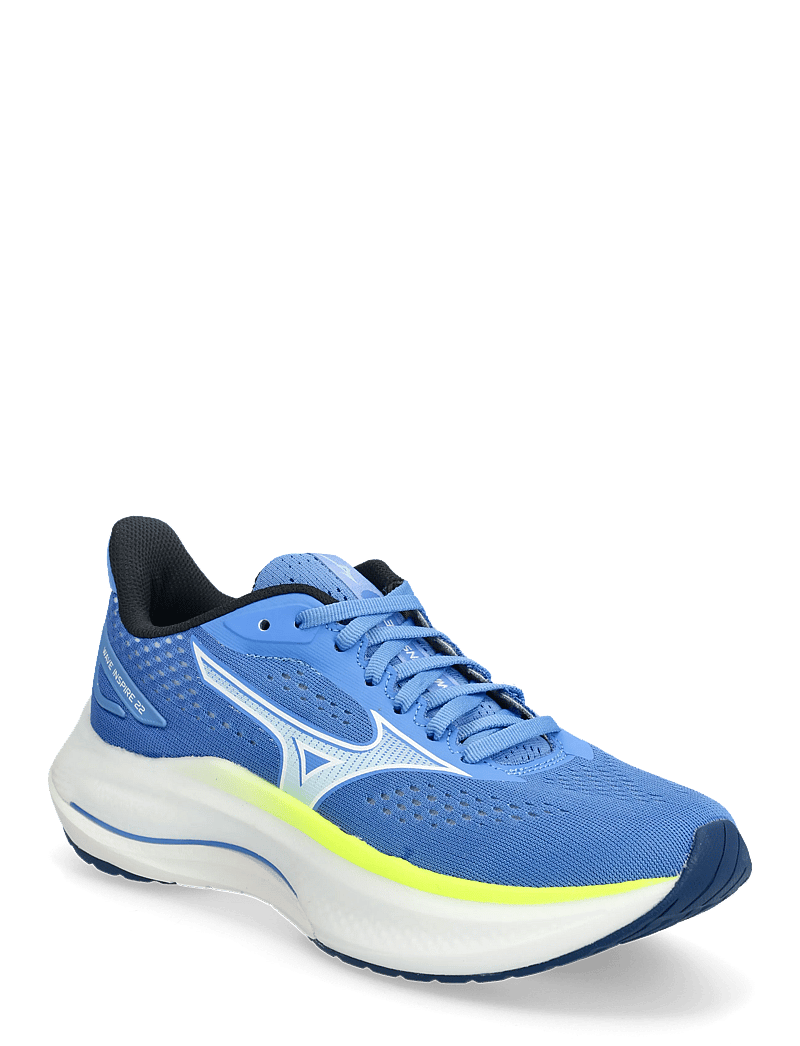 Mizuno - WAVE INSPIRE 22(W) - laufschuhe - ultramarine/white/lightning yellow - 1