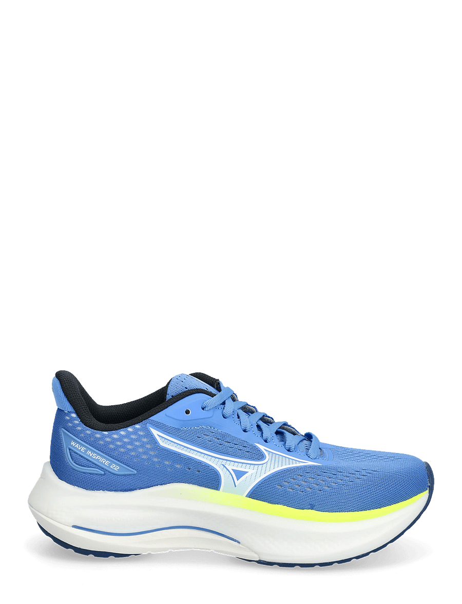 Mizuno - WAVE INSPIRE 22(W) - löparskor - ultramarine/white/lightning yellow - 2