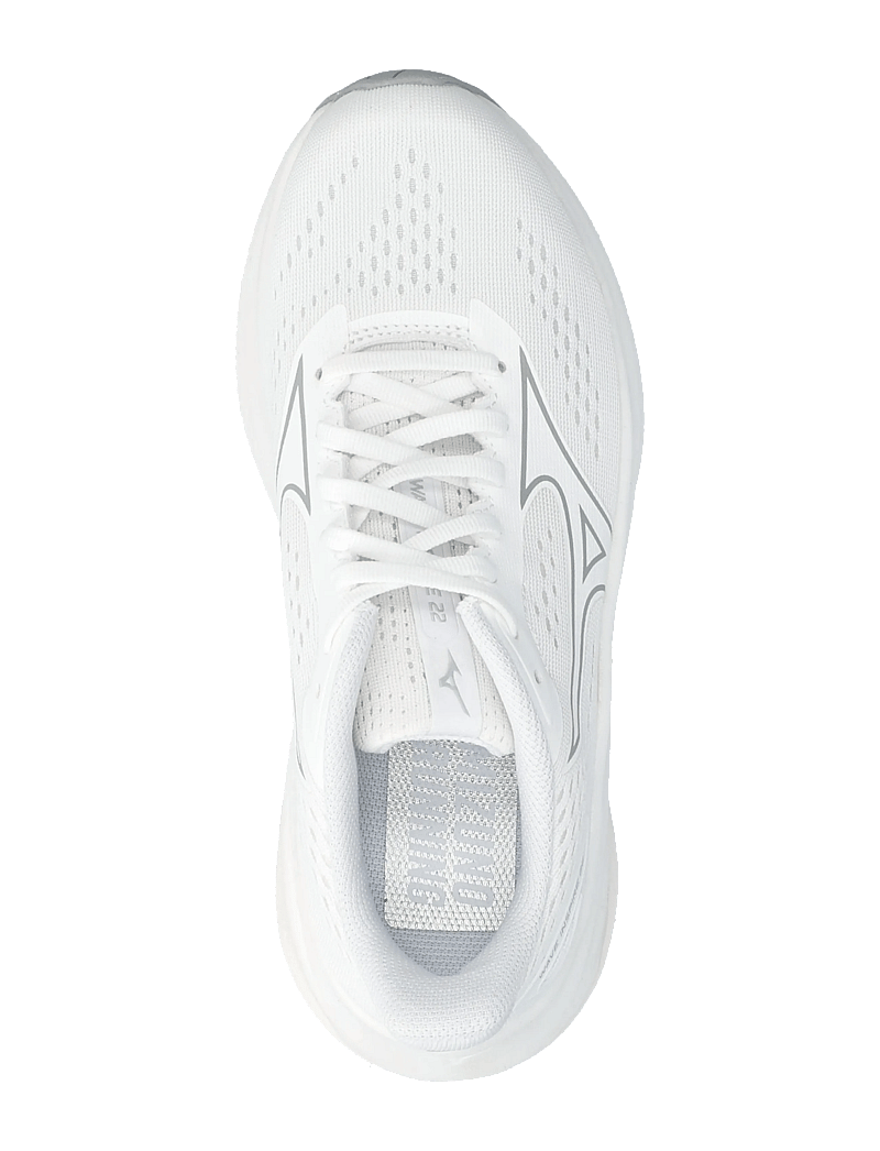 Mizuno - WAVE INSPIRE 22(W) - laufschuhe - white/white/harbor mist - 3