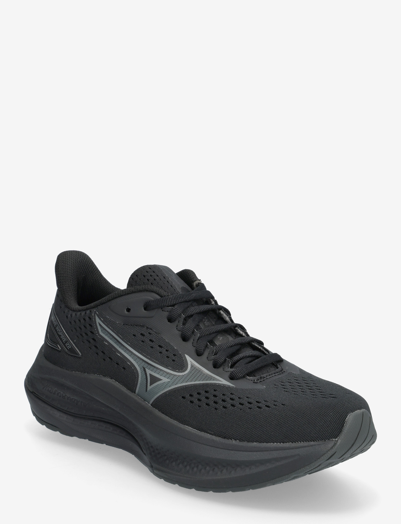Mizuno - WAVE INSPIRE 22 D(W) - løbesko - black/black sand/black - 0