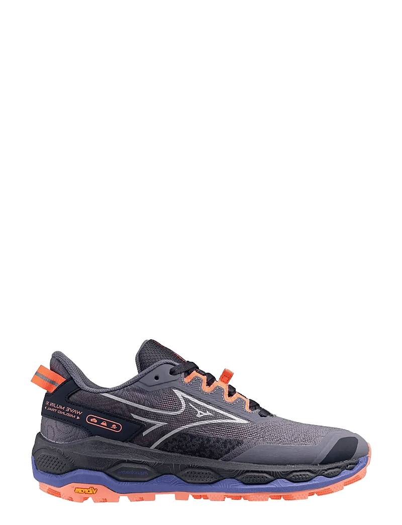 Mizuno - WAVE MUJIN 11(W) - löparskor - blue granite/silver/striking coral - 0