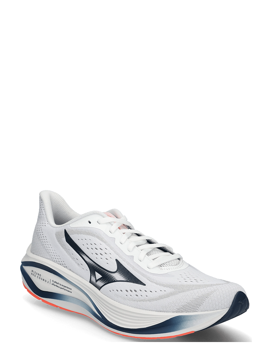 Mizuno - MIZUNO NEO COSMO 2(M) - løbesko - white/dress blues/neon flame - 0
