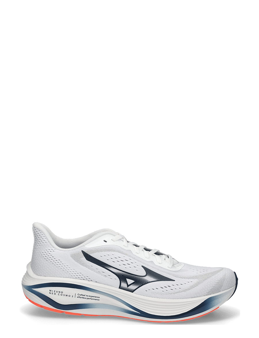 Mizuno - MIZUNO NEO COSMO 2(M) - løbesko - white/dress blues/neon flame - 2