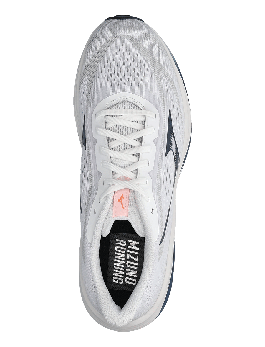 Mizuno - MIZUNO NEO COSMO 2(M) - løbesko - white/dress blues/neon flame - 3