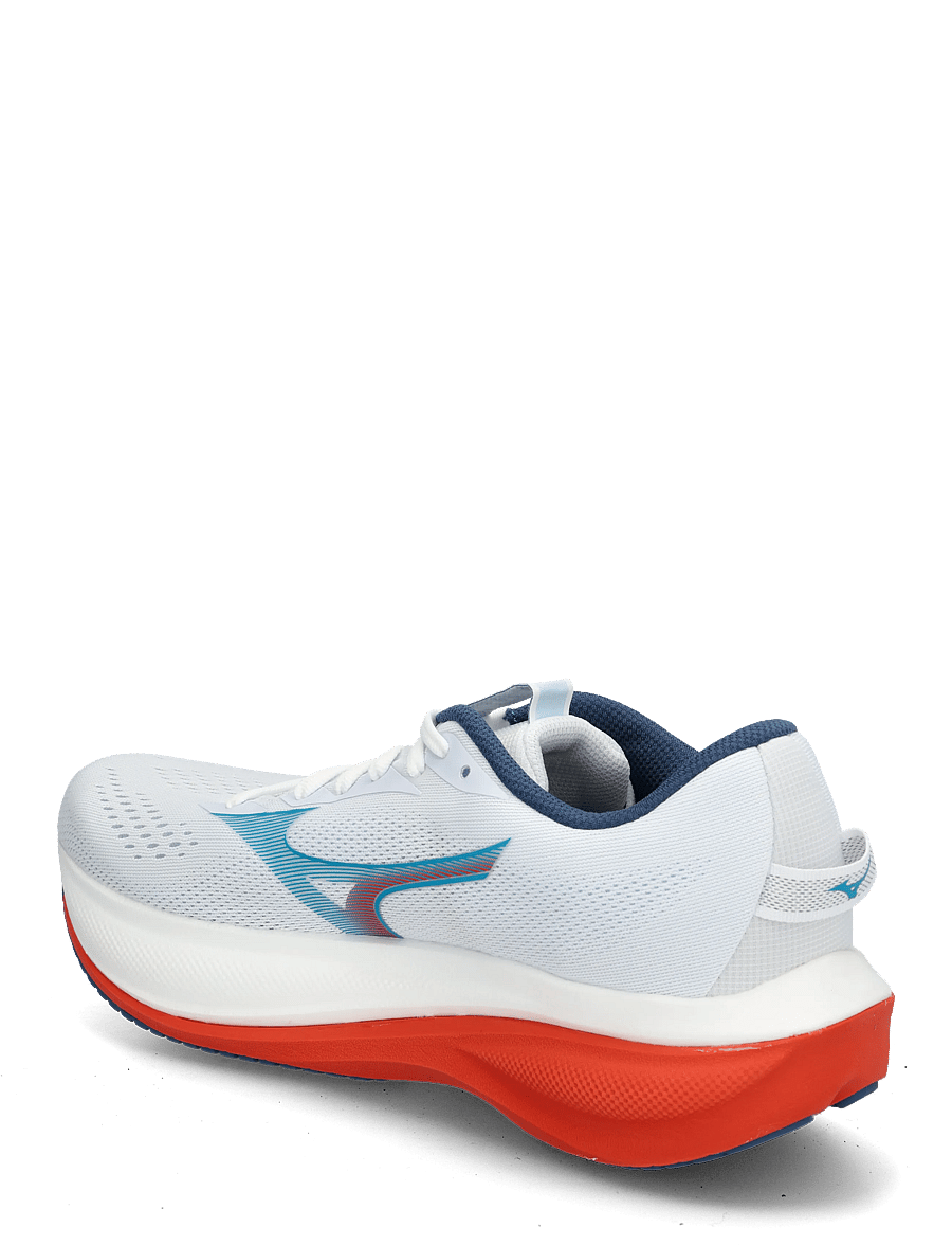 Mizuno - WAVE RIDER 30(M) - laufschuhe - white/blue jewel/orange.com - 1