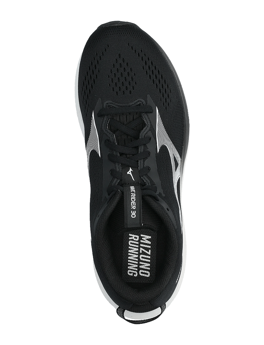 Mizuno - WAVE RIDER 30(M) - jooksujalatsid - black/white - 3