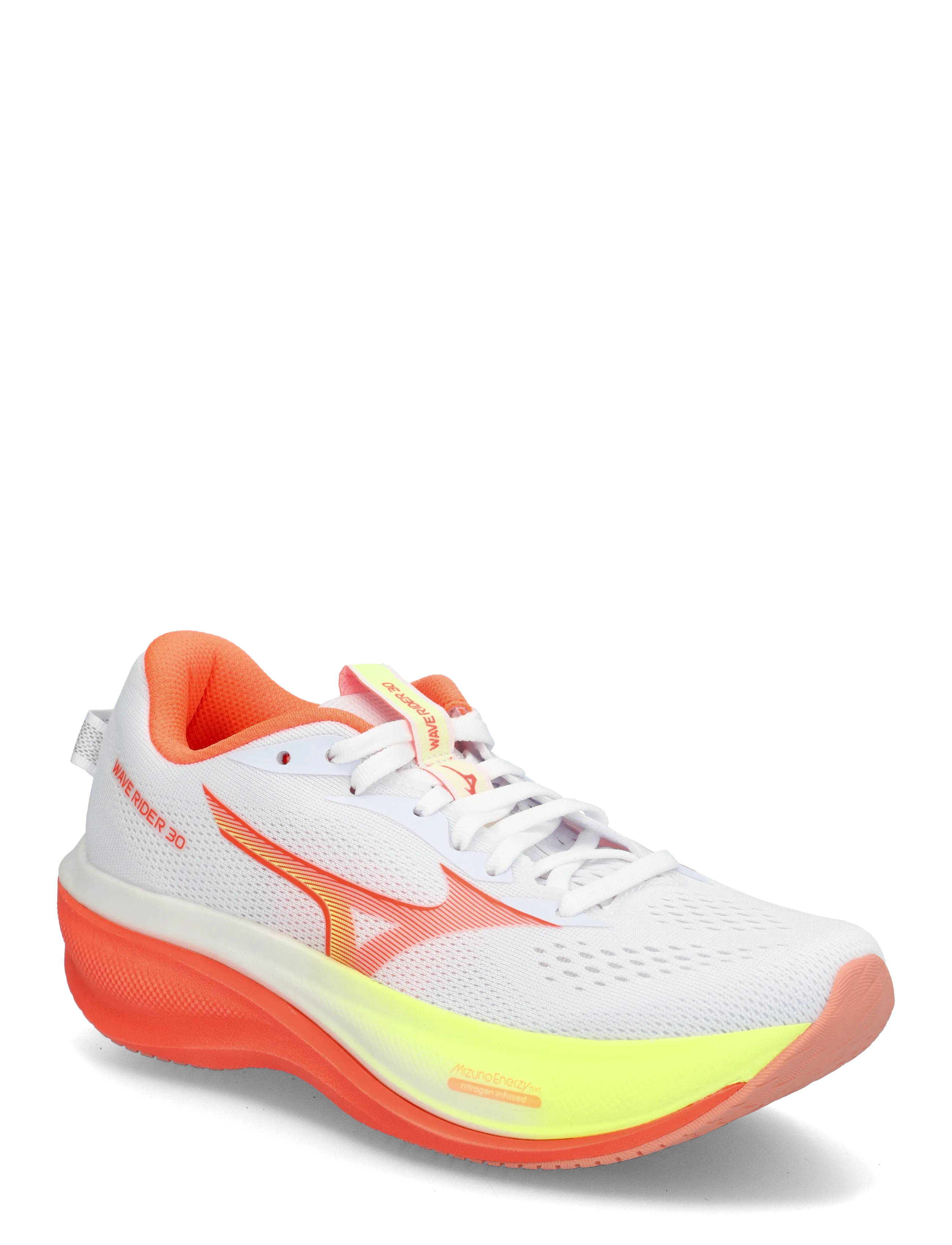 Mizuno WAVE RIDER 30(W) - Alles anzeigen - WHITE/LAVA ORANGE/LIME PULP / white