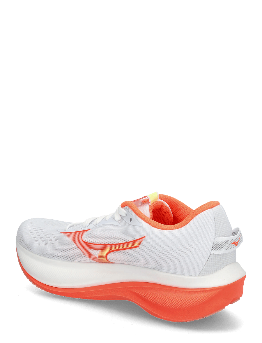 Mizuno - WAVE RIDER 30(W) - løbesko - white/lava orange/lime pulp - 1