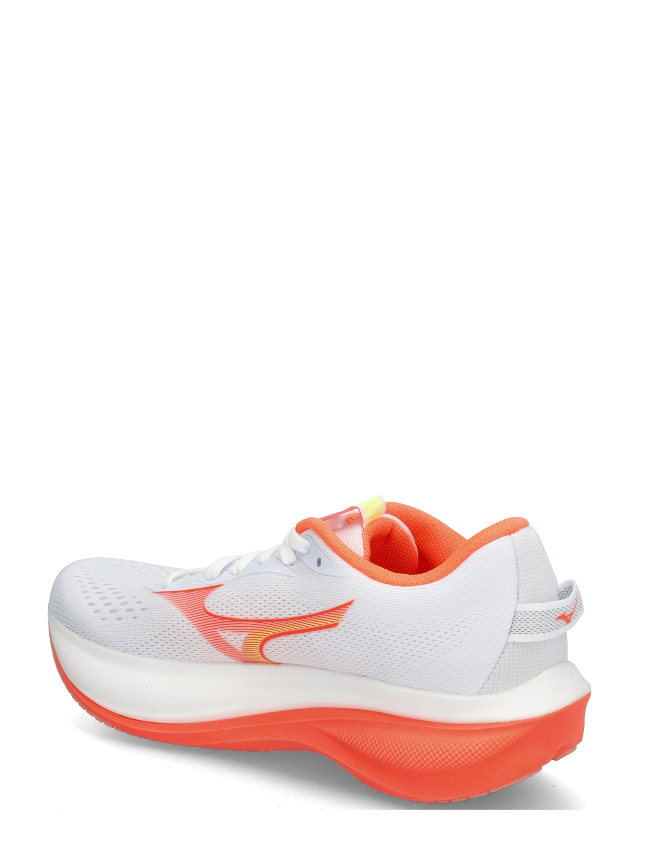 Mizuno - WAVE RIDER 30(W) - running shoes - white/lava orange/lime pulp - 1
