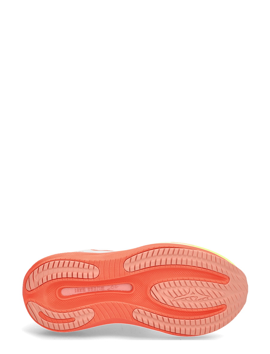 Mizuno - WAVE RIDER 30(W) - laufschuhe - white/lava orange/lime pulp - 4